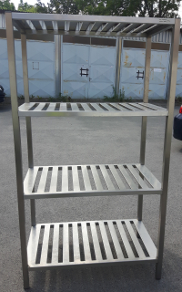 Nerez regál 4 police 1000x600 mm
